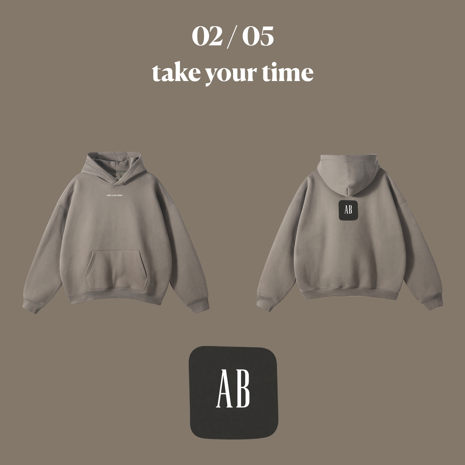 02/05 - Take Your Time - Oversize Fleeced Hoodie