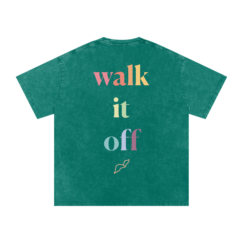 Walk it off - Snow Washed Oversized Cotton T-Shirt