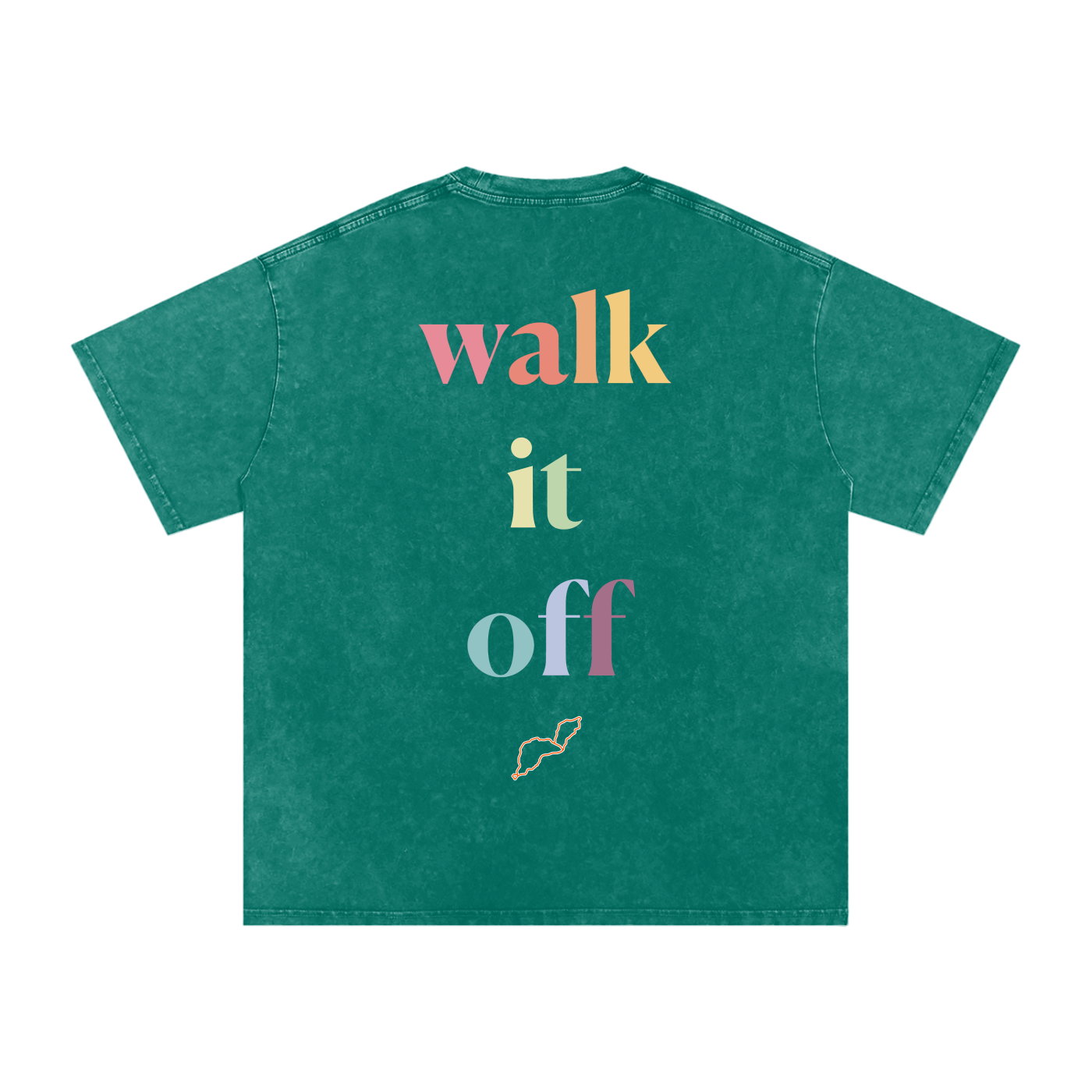 Walk it off - Snow Washed Oversized Cotton T-Shirt