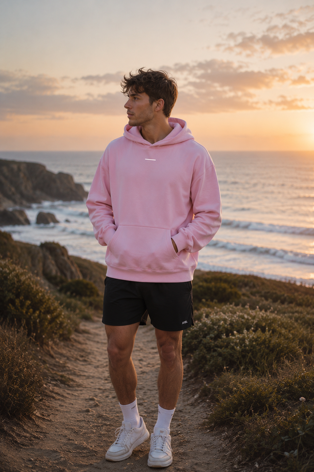 Pink Skies - Oversize Fleeced Hoodie