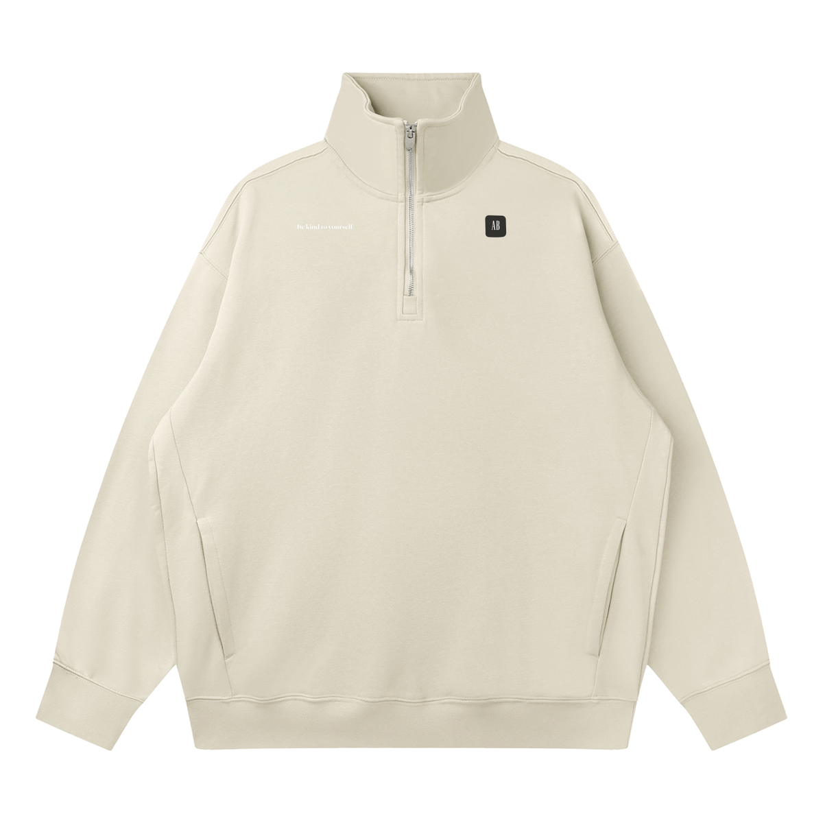 Quarter-Zip Drop Shoulder Sweatshirt