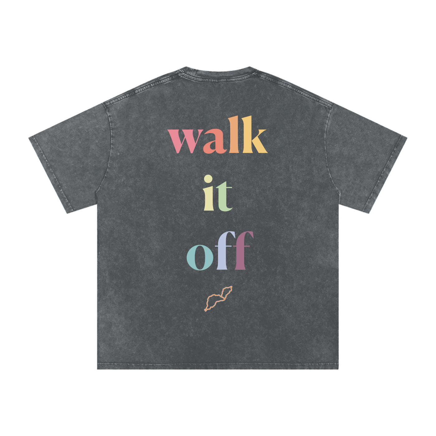 Walk it off - Snow Washed Oversized Cotton T-Shirt
