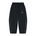 Unisex Piping Fleece Barrel Leg Sweatpants