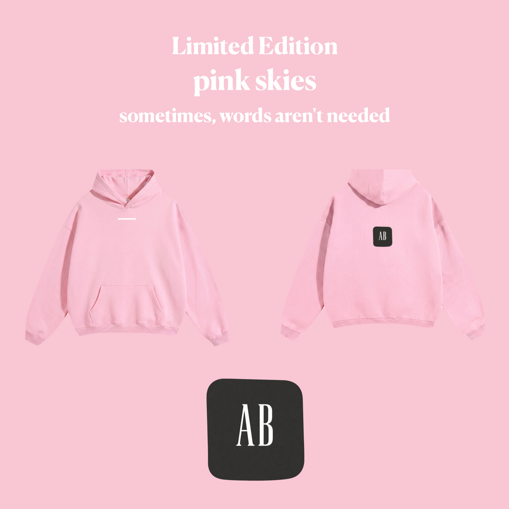 Pink Skies - Oversize Fleeced Hoodie