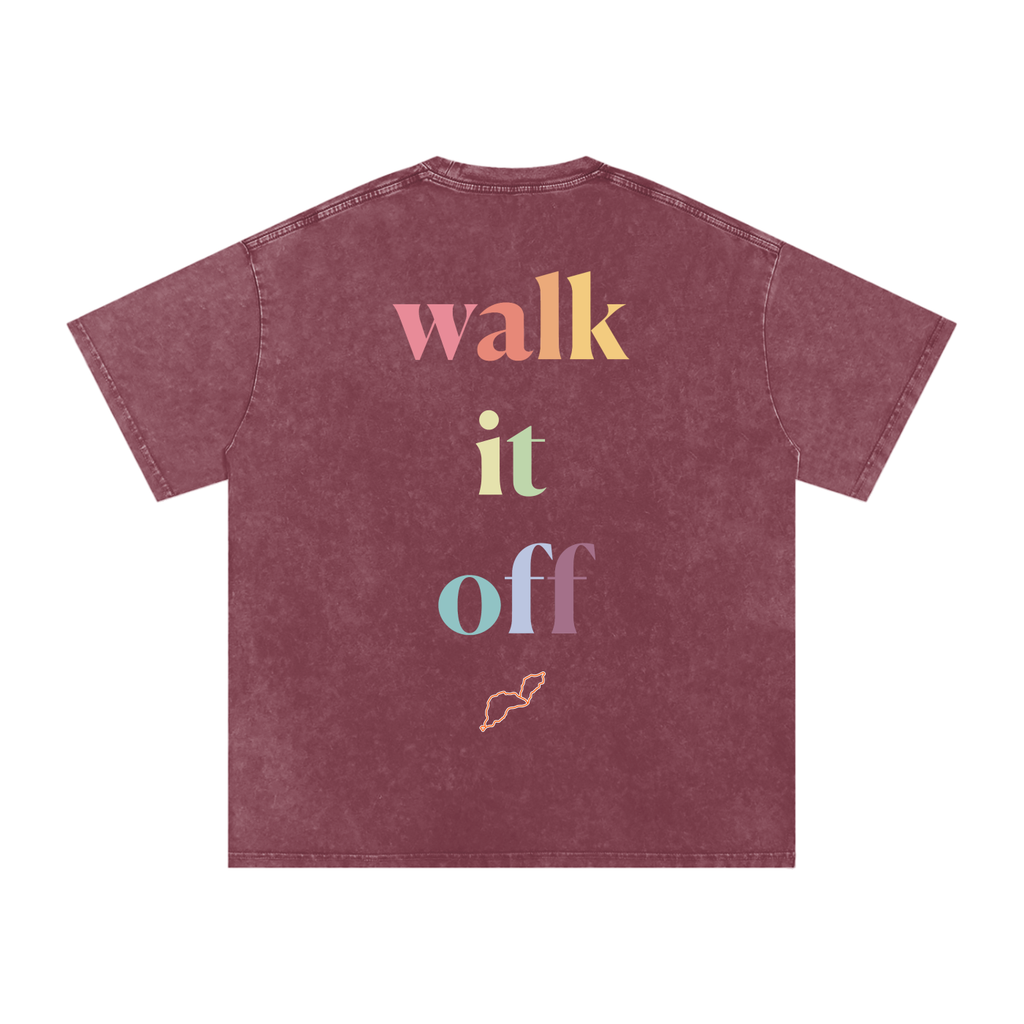 Walk it off - Snow Washed Oversized Cotton T-Shirt
