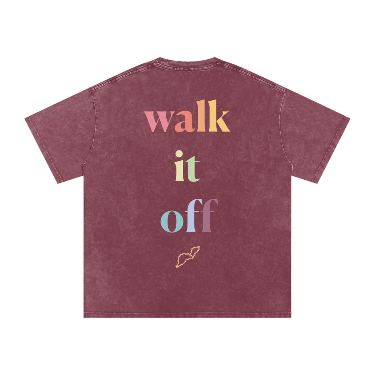 Walk it off - Snow Washed Oversized Cotton T-Shirt