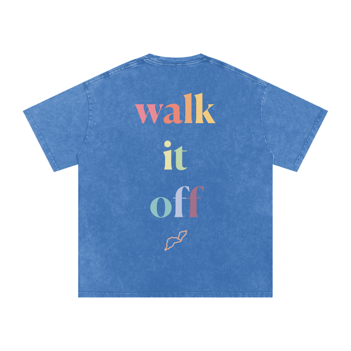Walk it off - Snow Washed Oversized Cotton T-Shirt