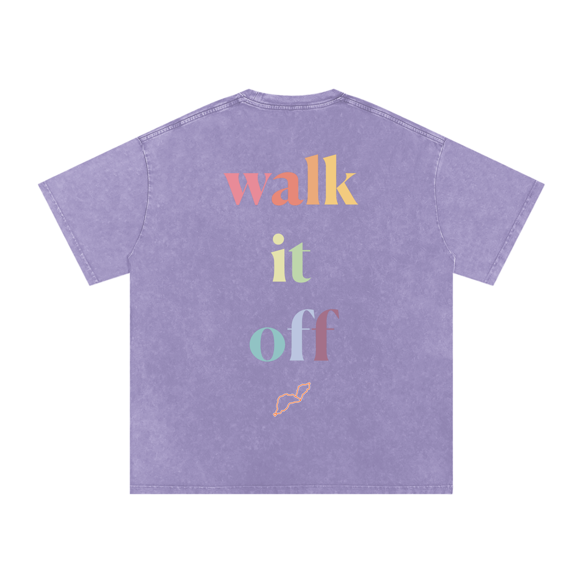 Walk it off - Snow Washed Oversized Cotton T-Shirt